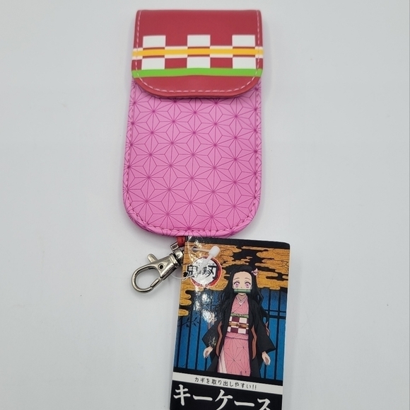 Manga Handbags - Demon Slayer Nezuko Kamado keychain key holder pouch